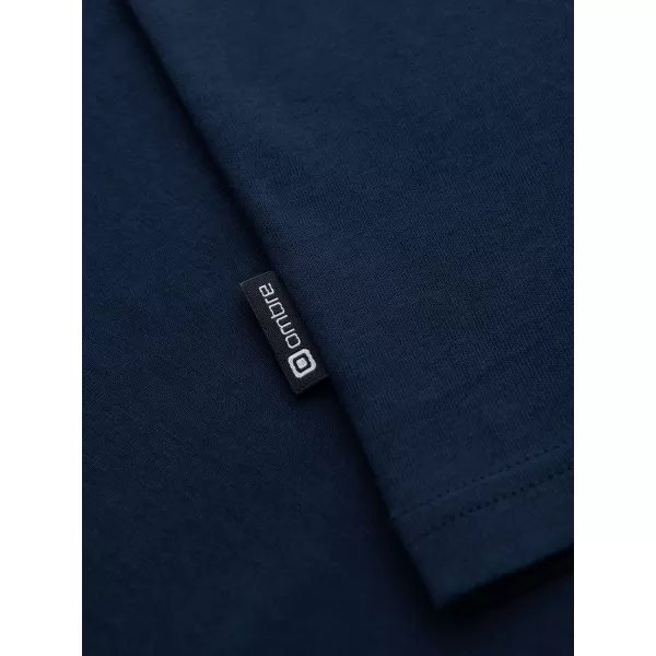  Pánske tričko OMBRE OM-LSBL-0142 NAVY BLUE 