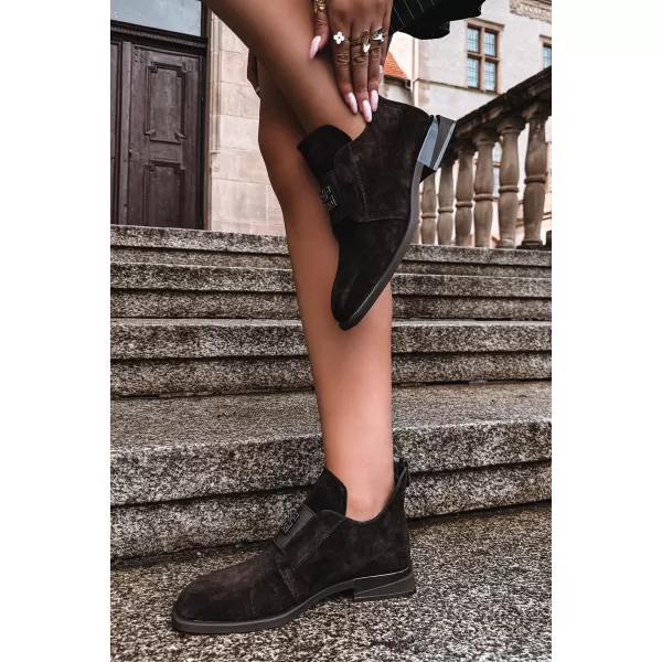  Dámske členkové topánky VINCEZA 91185 BROWN 