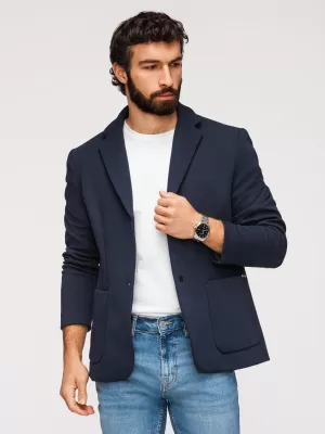 Pánska bunda OMBRE M167 NAVY BLUE