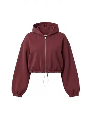 Dámska mikina URBAN CLASSICS TB8635-00606 BURGUNDY