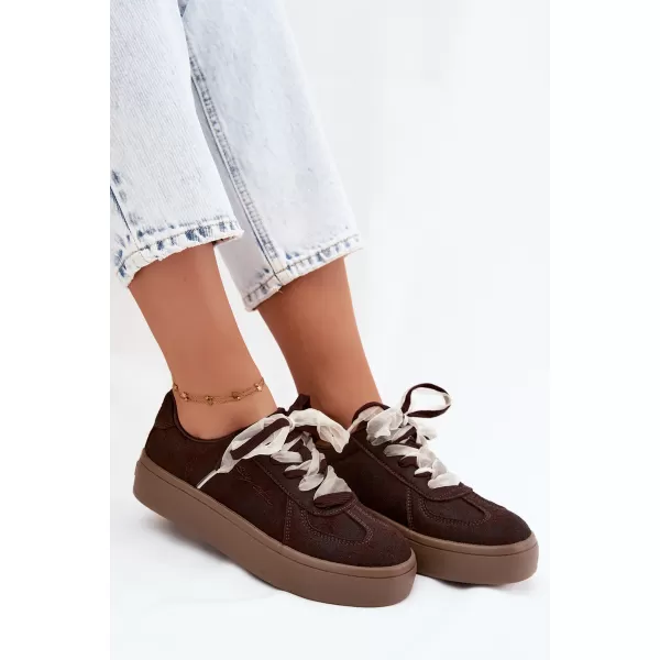  Dámske tenisky BIG STAR SHOES UU274004 BROWN 