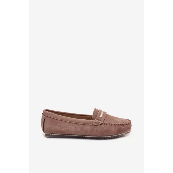  Dámske mokasíny S.BARSKI LR61-7029 DARK BROWN 