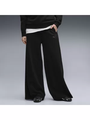 Dámske tepláky PUMA CLASS RELAXED WIDE LEG PANTS 69401301 PUMA BLACK
