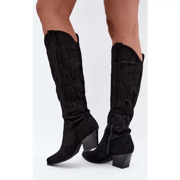  Dámske čižmy BOTO 9697A-1 BLACK 