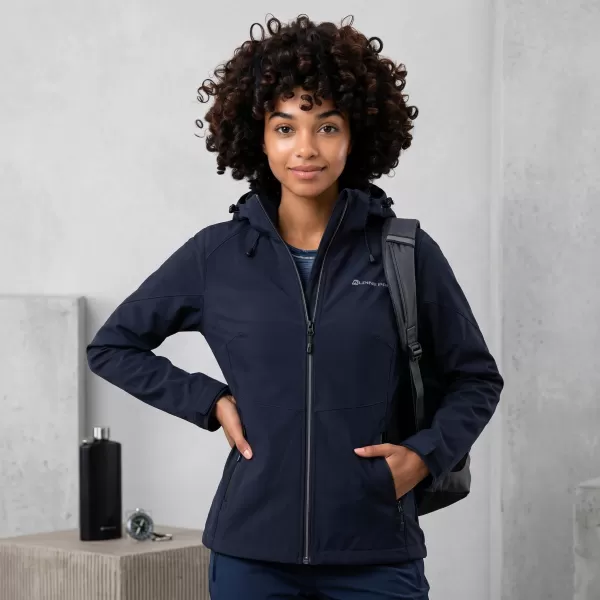  Dámska softshellová bunda ALPINE PRO GEDERA NAVY 