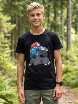 Detské tričko ALPINE PRO ECOMO 4 BLACK VARIANT PC