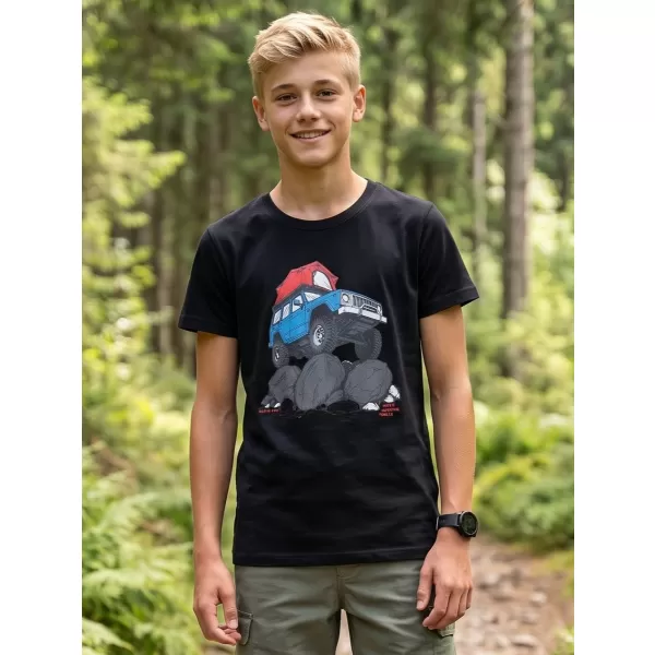  Detské tričko ALPINE PRO ECOMO 4 BLACK VARIANT PC 