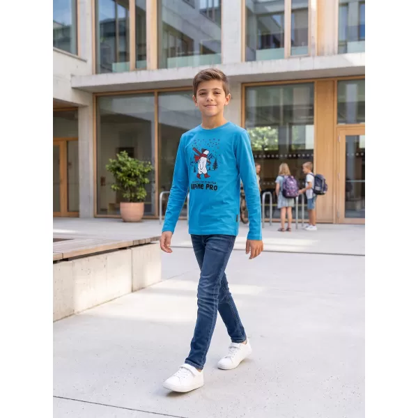  Detské tričko ALPINE PRO ECCO 2 NEÓN ATOMIC BLUE VARIANT PA 