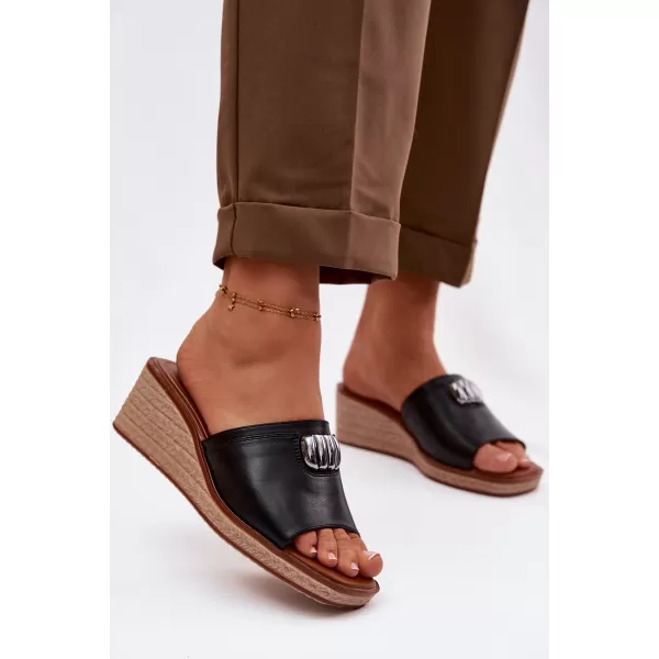  Dámske šľapky SERGIO LEONE KL325 BLACK 