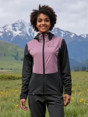 Dámska športová ultraľahká mikina ALPINE PRO ZOLLA DARK TRUE GRAY