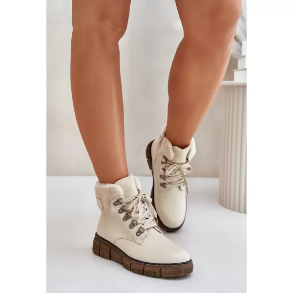  Dámske traperky BOTO 24BT02-7973 BEIGE 