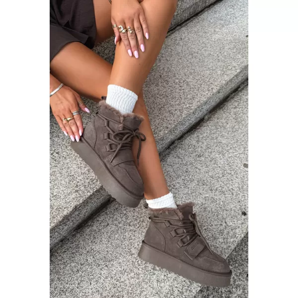  Dámske topánky BIG STAR SHOES UU274315 BROWN/BEIGE SHADOWS 