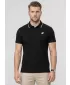 Pánske tričko s golierom 4F WMM00TPTSM0773 DEEP BLACK