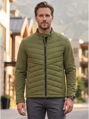 Pánska hybridná bunda MALFINI PREMIUM CROSS 555 AVOCADO GREEN