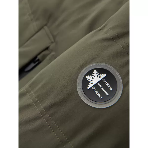  Pánska parka OMBRE OM-JALJ-0310 DARK OLIVE 