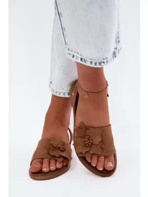 Dámske sandále ZAZOO 40471 BROWN