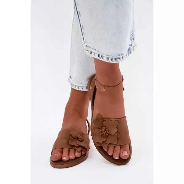  Dámske sandále ZAZOO 40471 BROWN 