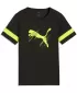 Detské tričko PUMA ATTACANTO LOGO JERSEY JR 66104603 PUMA BLACK/LIME SQUEEZE