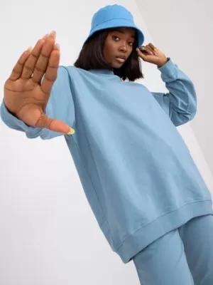 Dámska mikina BASIC FEEL GOOD AP-BL-A-R001 LIGHT BLUE