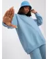 Dámska mikina BASIC FEEL GOOD AP-BL-A-R001 LIGHT BLUE