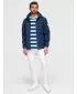 Pánska softshellová bunda OMBRE OM-JANP-0292 NAVY BLUE
