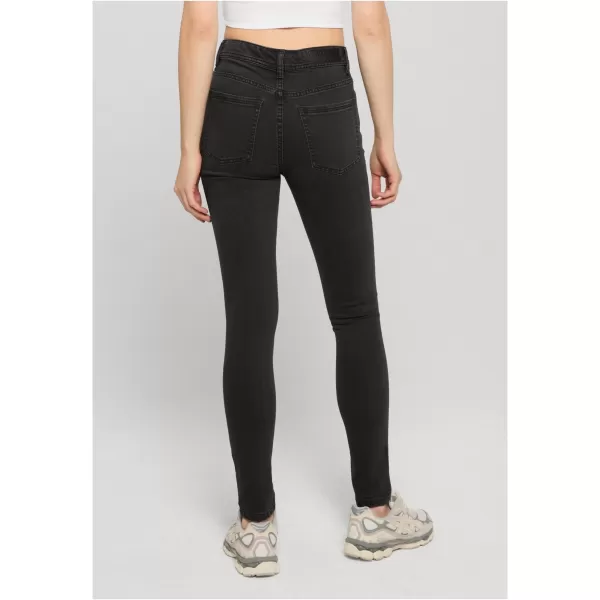  Dámske nohavice URBAN CLASSICS TB8370 BLACK WASHED 