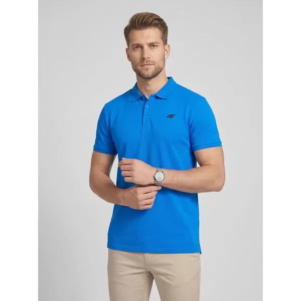  Pánske tričko s golierom 4F WMM00TPTSM0770 BLUE 