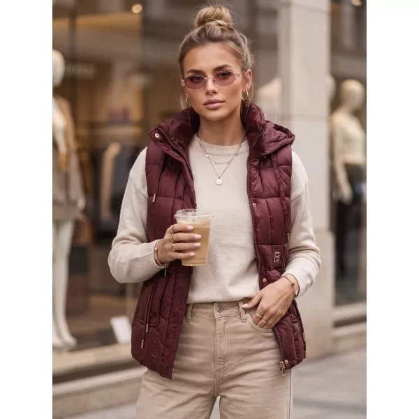  Dámska vesta DSTREET TY5974 BORDOVÁ 