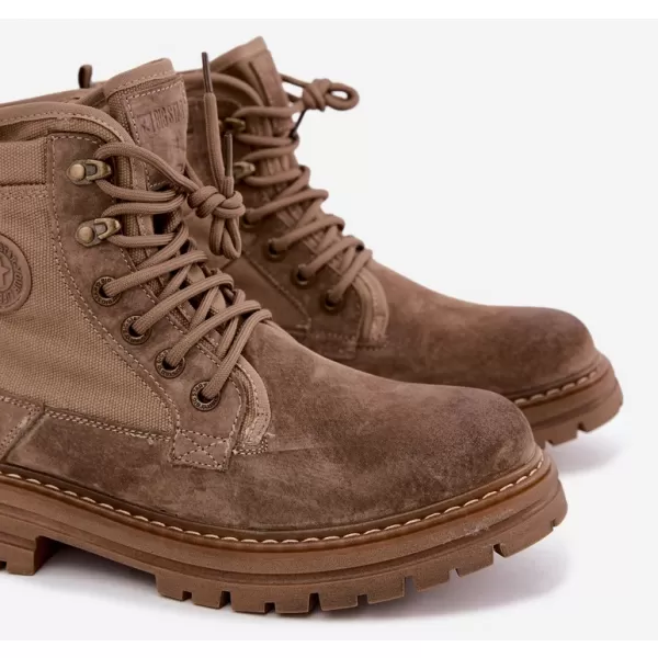  Pánske členkové topánky BIG STAR SHOES UU174253 BEIGE 