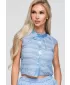 Dámska blúza OMBRE OW-TS-E0066 BLUE