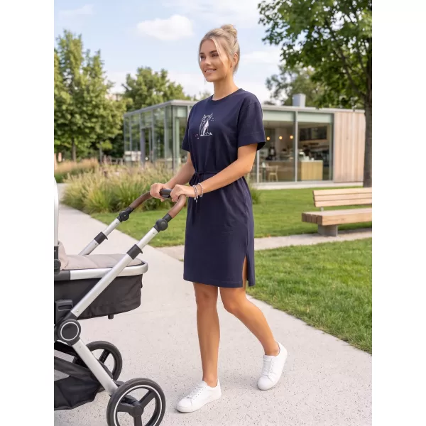  Dámske šaty ALTISPORT ALW091816 NÁMORNÁ MODRÁ 