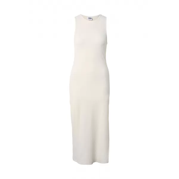 Dámske šaty URBAN CLASSICS TB8276 WHITE/SAND 