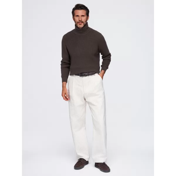  Pánsky rolák OMBRE OM-SWTN-0189 DARK BROWN 