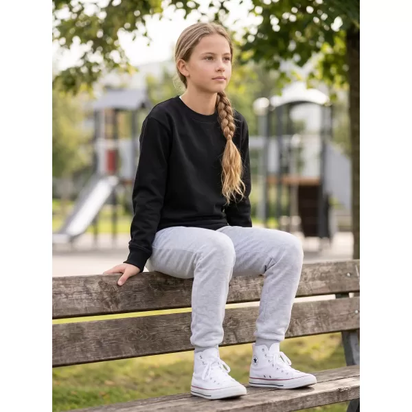  Detská mikina MALFINI CREW 427 ČIERNA 