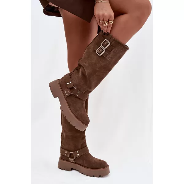  Dámske čižmy BIG STAR SHOES OO274A182 BEIGE 