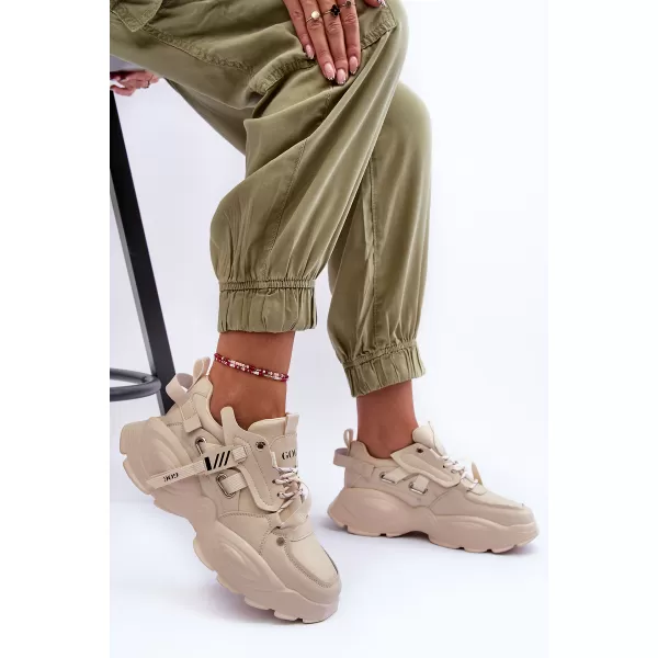  Dámske športové topánky GOE MM2N4015 BEIGE 