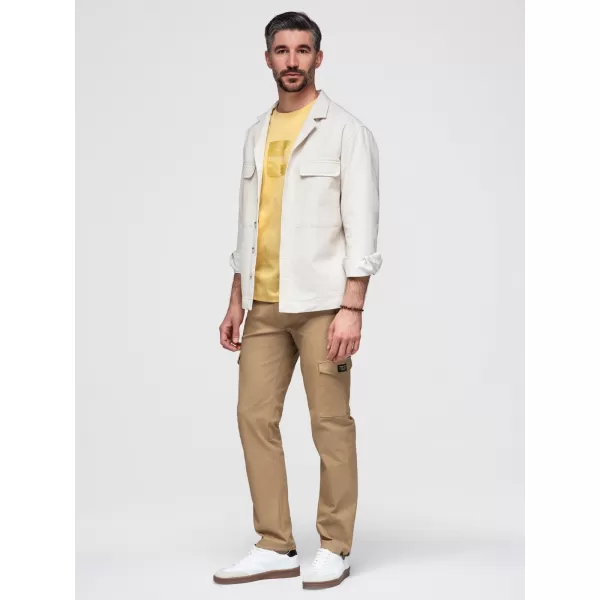  Pánske nohavice OMBRE P1526 LIGHT BROWN 