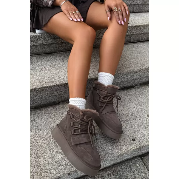  Dámske topánky BIG STAR SHOES UU274315 BROWN/BEIGE SHADOWS 