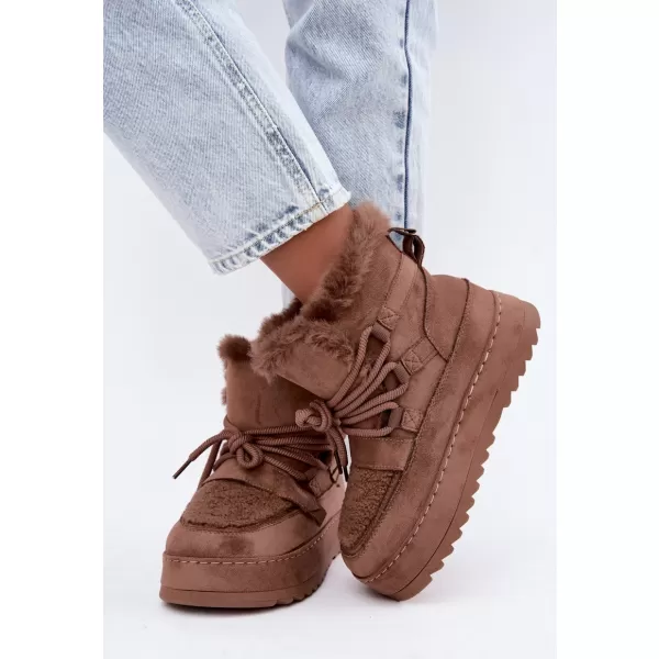  Dámske snehule BOTO 9077 MOCHA 