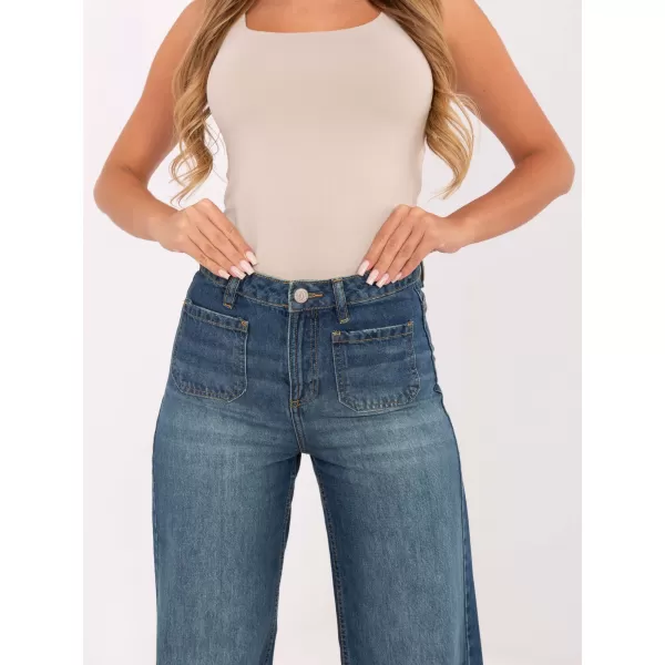  Dámske nohavice SUBLEVEL D80018BB62456D285 DARK BLUE 