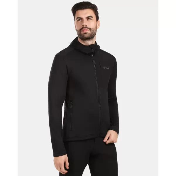  Pánska fleece mikina KILPI SEVELEN-M 1M0202KI ČIERNA 