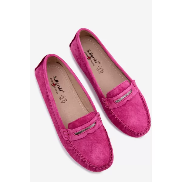  Dámske mokasíny S.BARSKI LR61-7029 FUCHSIA 
