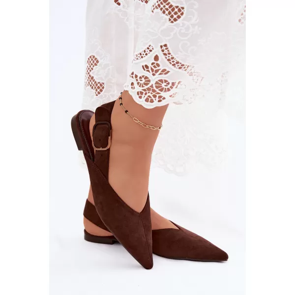  Dámske baleríny BOTO 9755 BROWN 