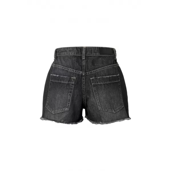  Dámske kraťasy URBAN CLASSICS TB8193 BLACK WASHED 