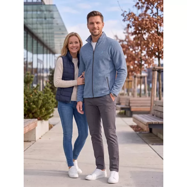  Pánska fleece mikina ALTISPORT ALM002852 TMAVÝ DENIM MELÍR 