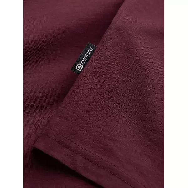  Pánske tričko OMBRE L171 BURGUNDY 