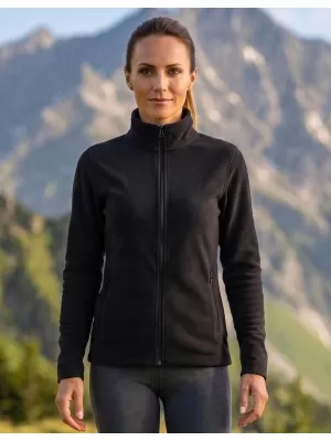 Dámska micro fleece mikina MALFINI FACTOR 853 ČIERNA