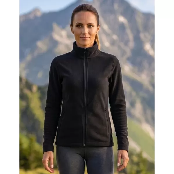  Dámska micro fleece mikina MALFINI FACTOR 853 ČIERNA 