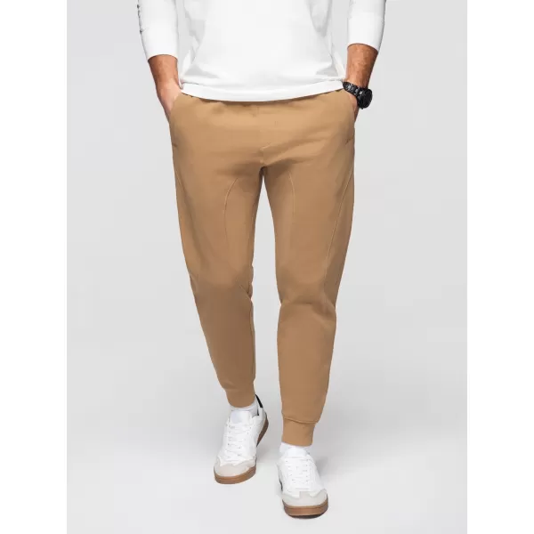  Pánske tepláky OMBRE OM-PABS-0305 BROWN 