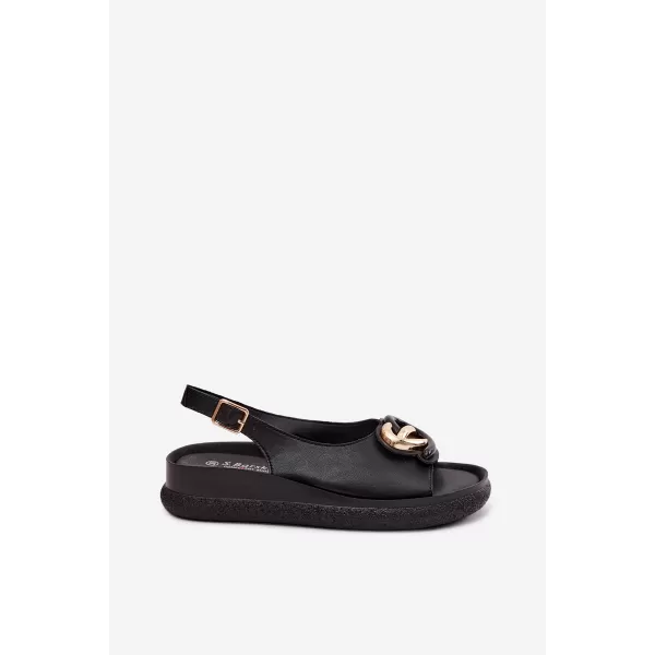  Dámske sandále S.BARSKI KV61-6047 BLACK 